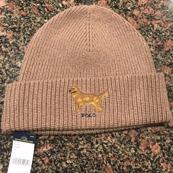 Polo Ralph Lauren Other - POLO RALPH LAUREN Camel Knit GOLDEN RETRIEVER Hat